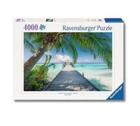 Ravensburger - Un Sogno Chiamato Maldive 4000 Pezzi | Rompicapo Adulti | Regalo per Adulti | Misure 80 X 121 | Tecnologia Soft-Click | Idee Regalo