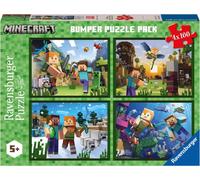 PUZZLE RAVENSBURGER PUZZLE 4X100 MINECRAFT 5716