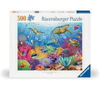 Ravensburger Puzzle 500 Pezzi Acque Tropicali - Puzzle Adulti +14 anni, 49 x 36 cm, Puzzle per Adulti Animali Marini, Collezione 500 Pezzi, Idee Regalo