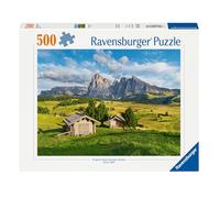 Ravensburger - Puzzle 500 Pezzi Alpe Di Siusi | Puzzle Per Adulti 500 Pezzi | Puzzle Adulti Per Bambini Dai 14 Anni In Su | Regalo Compleanno Per Bambini Dai 14 Anni In Su | Misure 49x36cm