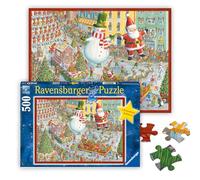 Ravensburger - Puzzle 500 pezzi: Arriva il Natale, Adulti, 49x36cm