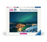 Ravensburger - Puzzle Luoghi scandinavi: Aurora boreale in Norvegia - 500 Pezzi