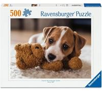 Ravensburger - Puppies Collection: cagnolino e orsacchiotto 500 Pezzi | Puzzle Per Adulti 500 Pezzi | Puzzle Adulti | Misure 49x36 | Idee Regalo | Regalo Originale