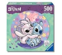 Lilo & Stitch Round Jigsaw Puzzle Stitch (500 Pezzi) Ravensburger