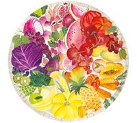 Ravensburger Puzzle 500 pezzi – Tavolozza colori Frutta e Verdura (tonda) 52x52 cm