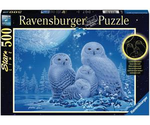 Ravensburger Puzzle 500 Pezzi Gufo Al Chiaro Di Luna 16595 Fosforescente