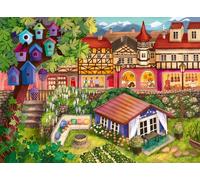 Ravensburger - Puzzle 500 Pezzi Kleinstadtidylle, Puzzle per Adulti | Puzzle 500 pezzi Ravensburger per adulti con una colorata scena di paese ricca di dettagli, ideale per rilassarsi.