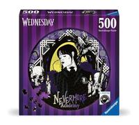 RAVENSBURGER - PUZZLE ROTONDO MERCOLEDì ADDAMS, ROUND PUZZLE 500 PEZZI, PUZZLE ADULTI