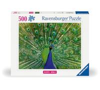 Ravensburger - Puzzle 500 Pezzi Pavone | Puzzle Per Adulti 500 Pezzi | Puzzle Adulti Per Bambini Dai 14 Anni In Su | Regalo Compleanno Per Bambini Dai 14 Anni In Su | Misure 49x36cm