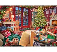 Ravensburger - Puzzle 500 Pezzi: Rifugio Accogliente Natale, Puzzle Adulti E Famiglie, Puzzle 500 Pezzi 70 x 50 cm, Regalo Adulti