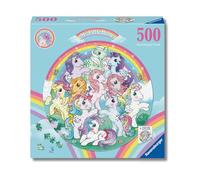 Ravensburger - Puzzle 500 pezzi rotondo My Little Pony, Puzzle adulti, 52cm | Puzzle rotondo da 500 pezzi, formato 52x52 cm, pensato per adulti dai 14 anni, con poster incluso e idea regalo.