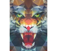 Ravensburger 12000239 - Polygon Lion - puzzle 500 pezzi - puzzle adulti e ragazzi da 12 anni, puzzle animali