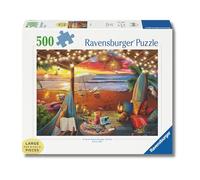 Ravensburger - Puzzle 500 Pezzi Tramonto Sulla Spiaggia, Adulti 70x50cm