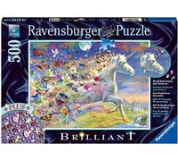 Ravensburger Puzzle 500 Pezzi Unicorno E Ses Farfalle 15046 Pietre A Decorare