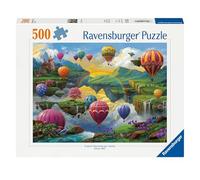 Ravensburger Air Balloon Valley 500 pezzi dell'artista Nathanael Mortensen | Design unico | Tecnologia Softclick | Regalo ideale per gli appassionati di puzzle