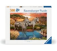 Ravensburger Puzzle 12000365 Zebras am Wasserloch - 500 Teile Puzzle für Erwachs