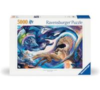 Ravensburger - Puzzle 5000 Pezzi Drago Notte e Giorno, Adulti 153x102cm | Puzzle Drago Notte e Giorno da 5000 pezzi, 153x102 cm, per adulti 14+, super esperti, collezione 5000 pezzi e idea regalo.