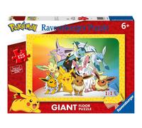 Ravensburger - Puzzle 6 Anni, Giant Floor Puzzle 125 Pezzi, Pokémon - Puzzle Bam