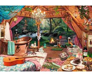 Ravensburger - Puzzle Accogliente campeggio XXL - 500 Pezzi