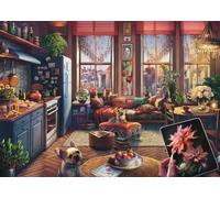 Ravensburger - Puzzle Accogliente studio Boho XL - 500 Pezzi