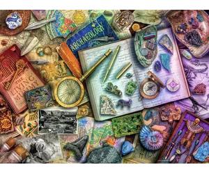 Ravensburger - Puzzle Aimee Stewart: La scrivania dell'archeologo - 500 Pezzi