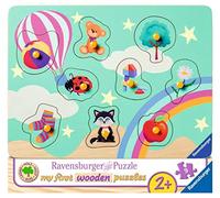 RAVENSBURGER PUZZLE- Animali Ravensburger 03144-Puzzle per Bambini a Partire dai 2 Anni in su, Puzzle in Legno con 9 Pezzi, 03144