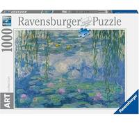 Ravensburger - Puzzle Monet Waterlilies, 1000 Pezzi, Puzzle Arte per Adulti e Ragazzi, Quadri Famosi da Esporre, Idea Regalo per Lei o Lui, 70x50 cm