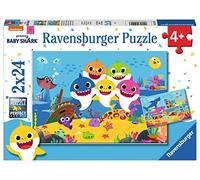Ravensburger Puzzle Baby Shark Puzzle 2x24 pz Puzzle per Bambini