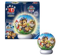 Ravensburger - Puzzle 3D Ball Nightlight Paw Patrol 74 pezzi, Puzzle 6+ anni