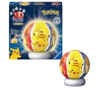 Ravensburger - Puzzle Ball Nightlight Pokémon Puzzle 3d Bambini 6 Anni O Più