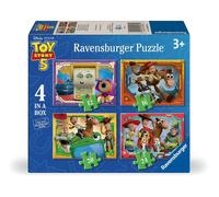 Ravensburger - Puzzle Bambini 3 Anni 4 in a box, Toy Story 5 - Puzzle 3 Anni, Collezione Disney, Include 4 Puzzle 12-16-20-24 Pezzi Progressivi, Giochi Educativi, Idee Regalo