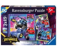 Ravensburger - Puzzle Batwheels, Collezione 3x49, 3 Puzzle da 49 Pezzi, Età Raccomandata 5+ Anni