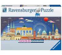 Ravensburger - puzzle berlino di notte, 1000 pezzi, puzzle adulti