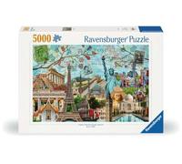 Ravensburger - Puzzle Collage di grandi città - 5000 Pezzi