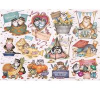 Ravensburger Crazy Cats A Cat's Year - Puzzle per adulti e bambini, dai 12 anni in su