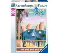 Ravensburger - Puzzle Cartolina da Capri, Italia, 1000 Pezzi, Idea regalo, pe...