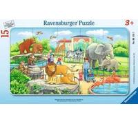 Ravensburger Puzzle con Cornice - Gita allo Zoo, 15 Pezzi - 1 pz.