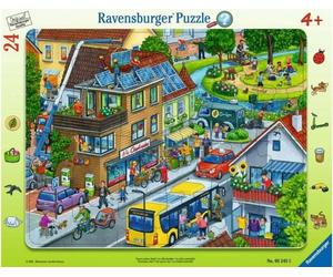 Ravensburger Puzzle con Cornice - La Nostra Città Verde, 24 Pezzi - 1 pz.