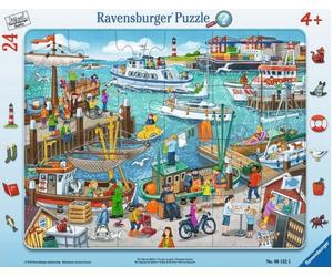 Ravensburger Puzzle con Cornice - Una Giornata al Porto, 24 Pezzi - 1 pz.