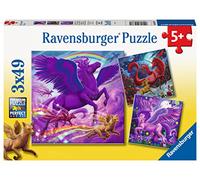 Ravensburger - Puzzle Creature mitologiche, Collezione 3x49, 3 Puzzle da 49 Pezzi, Età Raccomandata 5+ Anni