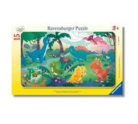 Ravensburger - Puzzle Cuccioli di Dinosauro, Idea Regalo per Bambini 3+ Anni, Gioco Educativo e Stimolante, 15 pezzi, 24x15 cm