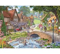 Ravensburger Puzzle da 1000 pezzi per adulti - Leisure Days No.13: Lazy Days by the Stream dell'artista Steve Crisp