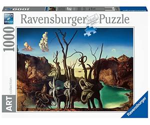 Ravensburger - Puzzle Dalì Swans Reflecting Elephants, 1000 Pezzi, Puzzle Arte per Adulti e Ragazzi, Quadri Famosi da Esporre, Idea Regalo per Lei o Lui, 70x50 cm