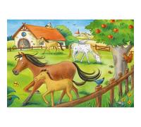ravensburger Puzzle della fattoria con cavalli 2x12 pezzi 1 St