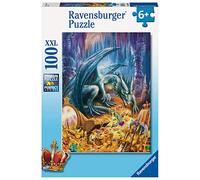 RAVENSBURGER PUZZLE- der Höhlendrache 12940 - Il Drago della Grotta 100 Pezzi XXL - Puzzle per Bambini dai 6 Anni in su, Colore Giallo