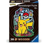 Ravensburger Pokemon Pikachu Shaped 300 Piece Wooden Puzzles for Adults and Kids
