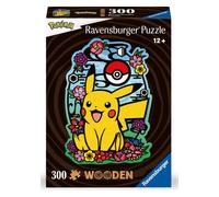 Ravensburger - Puzzle di legno Shaped, Pikachu, 300 Pezzi,Idea regalo, per Lei o