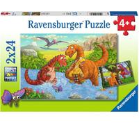 Ravensburger Kinderpuzzle - 05030 Spielende Dinos - Puzzle für Kinder ab 4 Jahre