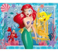 Ravensburger - Puzzle Disney Ariel 48 Pezzi, Puzzle Bambini | Puzzle Disney da 48 pezzi con Ariel e i personaggi de La Sirenetta, ideale per i bambini che amano le principesse Disney.