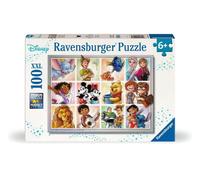 Ravensburger - Puzzle Disney Multicharacter, Puzzle 100 Pezzi XXL, Puzzle Bambini 6 Anni, 49x36cm